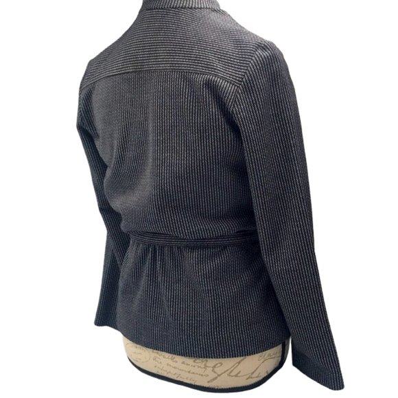 Kemington Express Black & Gray Business High Neck Top Jacket Size M - Picture 3 of 4